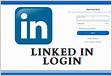 LinkedIn Login, Sign in LinkedI